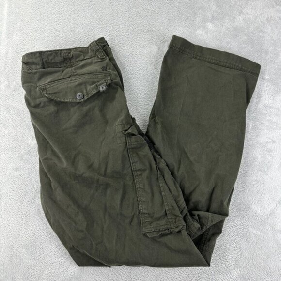 G-Star Raw Mens Cargo Pants Size 34 Waist x 30 Length Dark Green Color Canvas - Picture 1 of 7